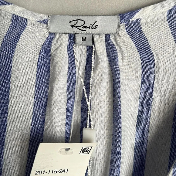 NEW Rails Charlotte Striped Tie-Front Dress - Picture 7 of 13